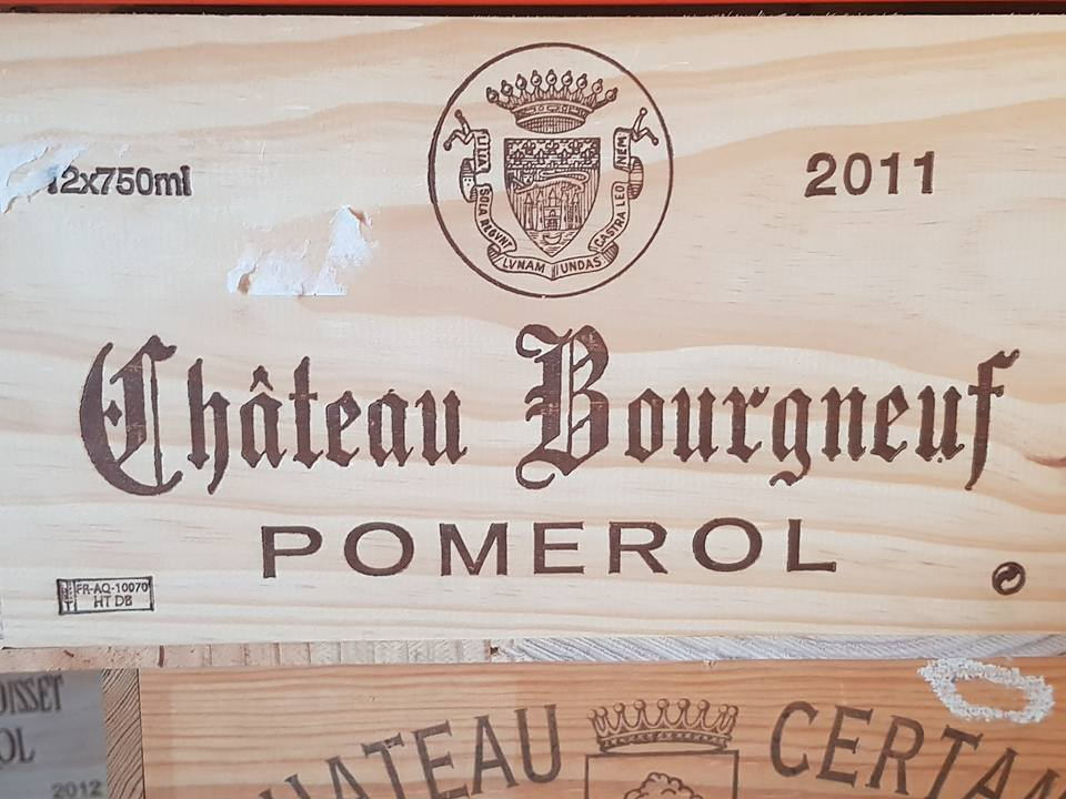 box of french wine