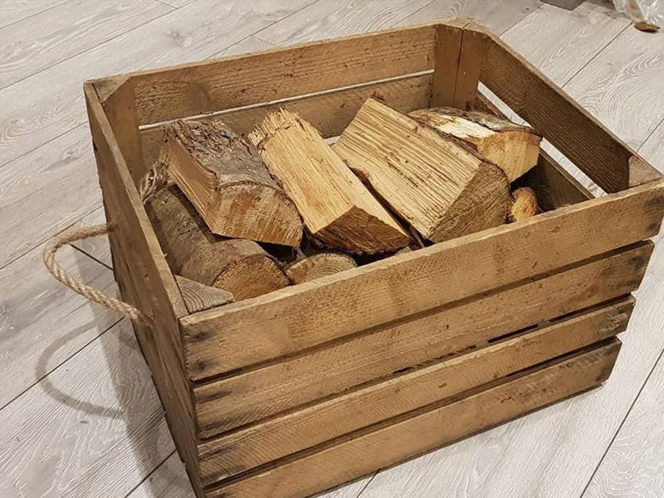 Apple Crate Log Carrier Wine Boxes Etc