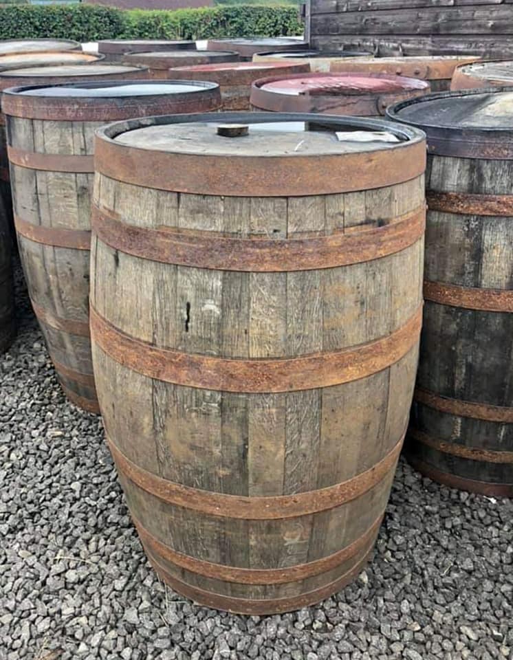 Standard Whiskey Oak Barrel 40 Gallon, Wooden Keg Barrel Furniture