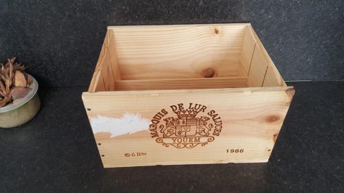 Wine Box Collectable Decorative Bar Dana Estates w/ Lid 3 Bottle 