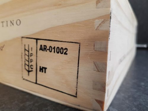 Wooden Box Grete Mottled White 50x40x30cm long shelf-Wine Crates Wooden Boxes 