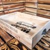 French Wooden Wine box TRAY with handles - Various Designs - Image 12