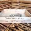 French Wooden Wine box TRAY with handles - Various Designs - Image 11