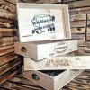 French Wooden Wine box TRAY with handles - Various Designs