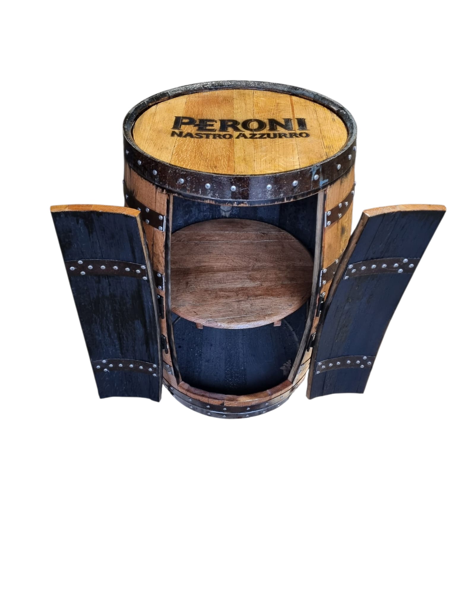 PERONI Beer - Barrel Drinks Cabinet with doors