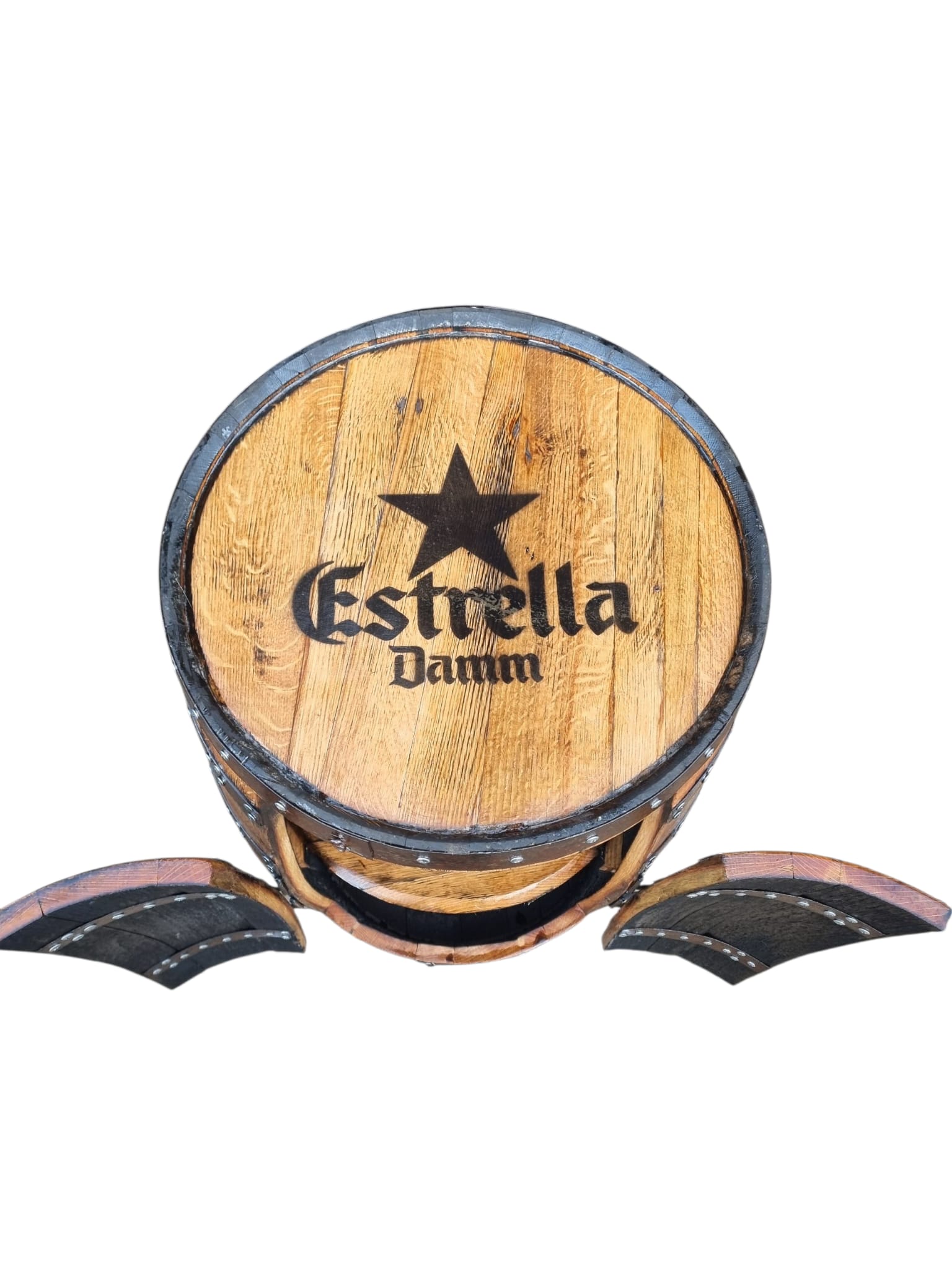 ESTRELLA DAMM Beer - Barrel Drinks Cabinet with doors - Image 5