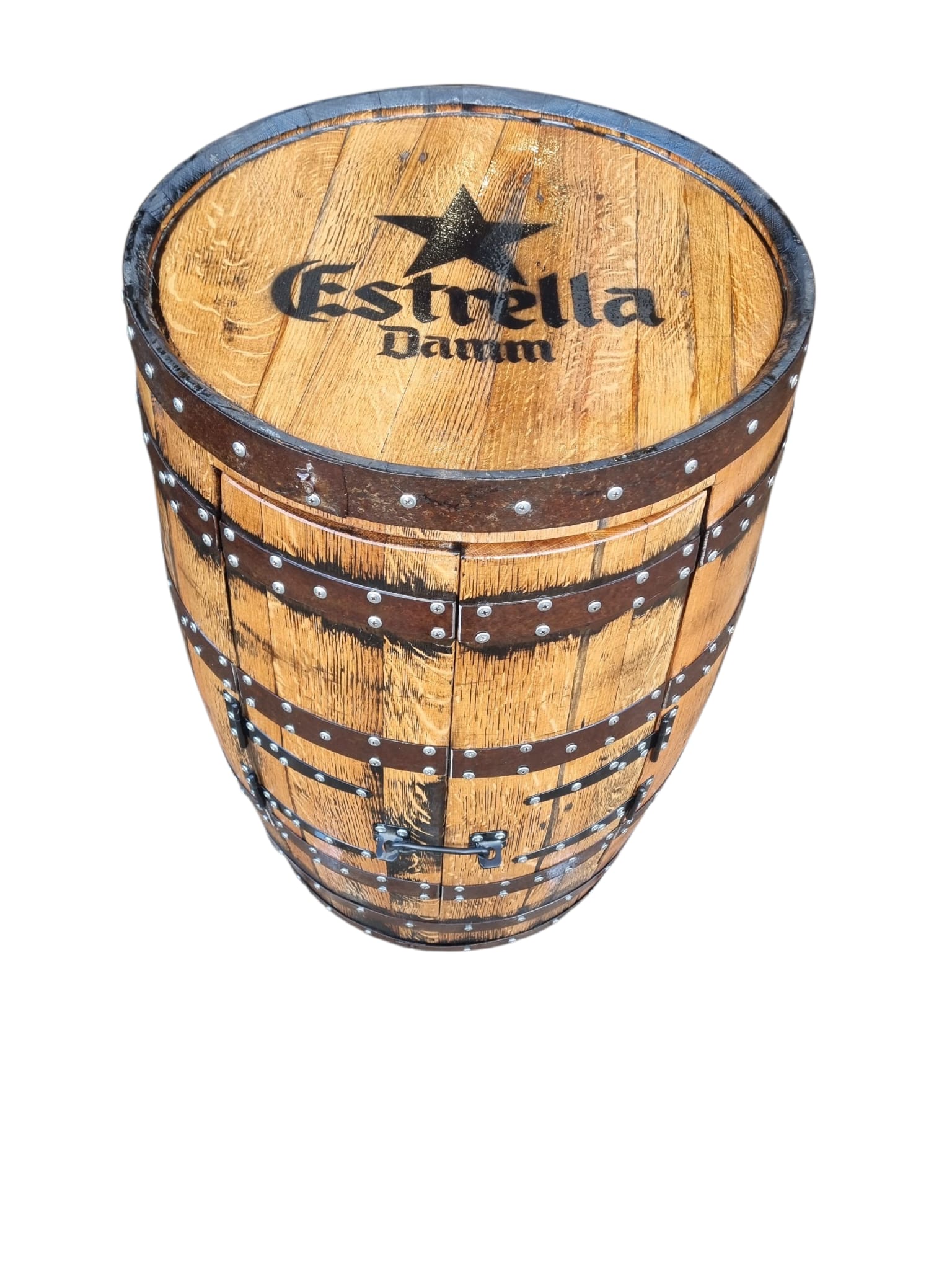 ESTRELLA DAMM Beer - Barrel Drinks Cabinet with doors - Image 4