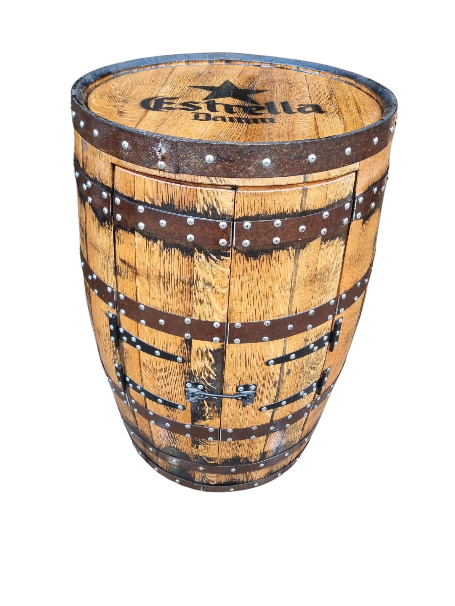ESTRELLA DAMM Beer - Barrel Drinks Cabinet with doors - Image 3