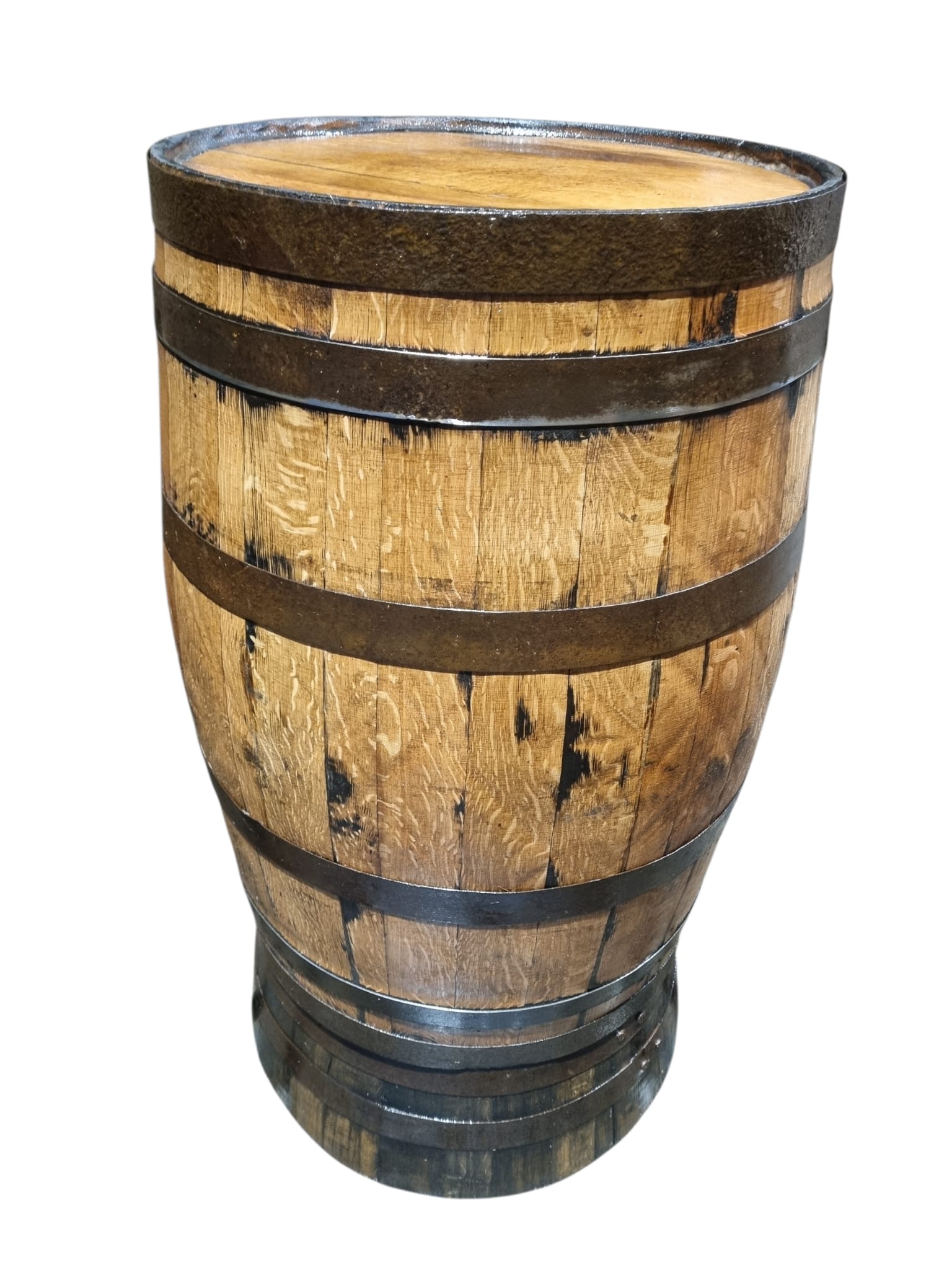 Barrel & Stand - Bar / Pub Garden Patio Table, Sanded and Varnished - Image 2