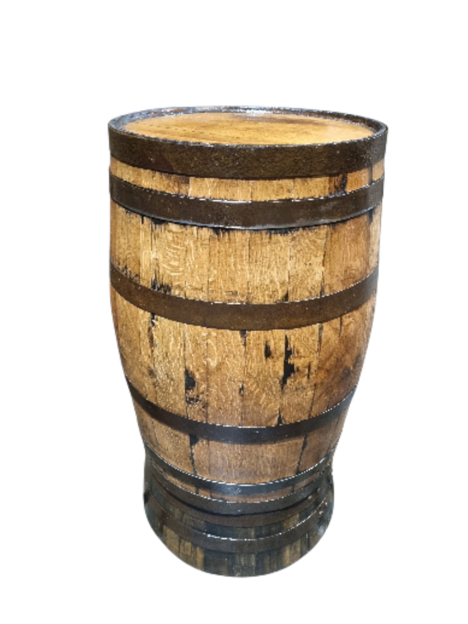 Barrel & Stand - Bar / Pub Garden Patio Table, Sanded and Varnished