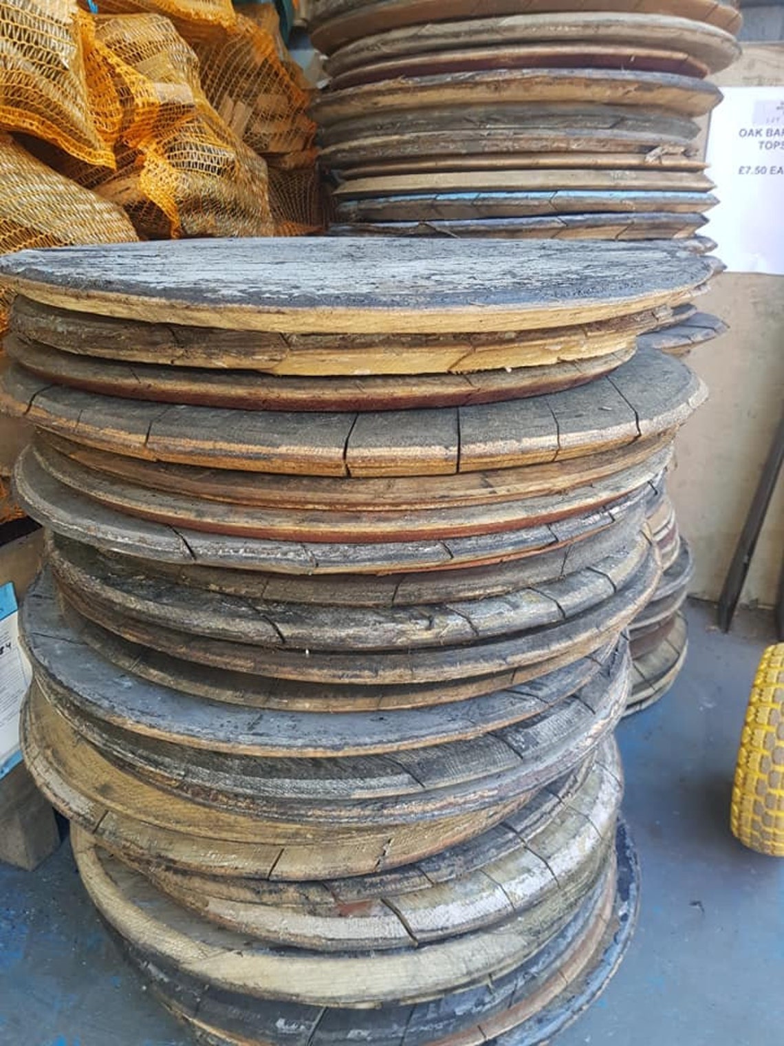 Original Raw Barrel Lids / Tops